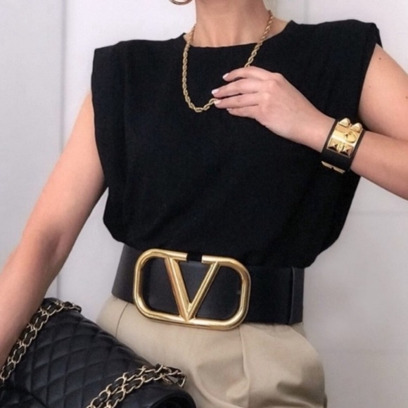 NWT Zara Padded Shoulder Crop Top - Picture 16 of 16